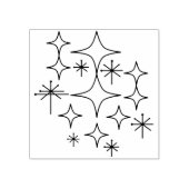 Halverwege de eeuw moderne Eames atoomillustratie Rubberstempel (Afrduk)