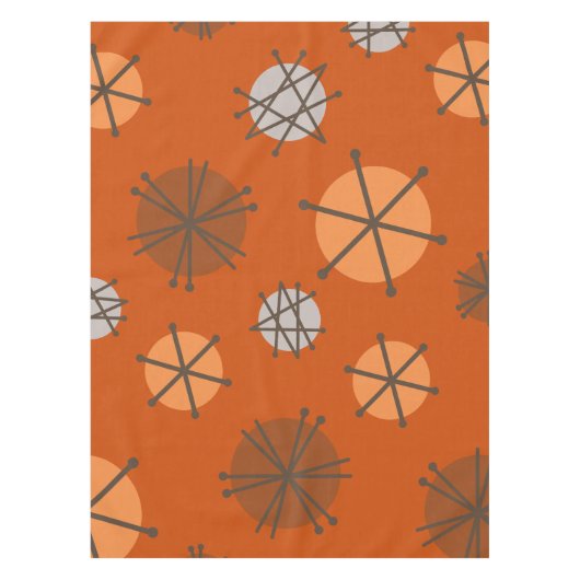 Halverwege de eeuw moderne sterrenbeelden verbrand tafelkleed (Voorkant)