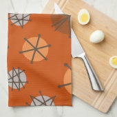 Halverwege de eeuw moderne sterrenbeelden verbrand theedoek (Quarter Fold)