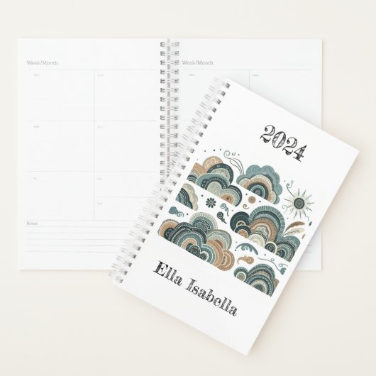Halverwege de eeuw zonneschijn planner (Display)