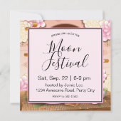 Halverwege de herfst Konijn, Mooncake, Tea Kaart (Achterkant)