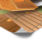 Halverwege de herfst Konijn, Mooncake, Tea Poster (Hoek)