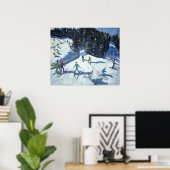Halverwege de ochtend op de Piste 2004 Poster (Thuiskantoor)