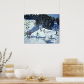 Halverwege de ochtend op de Piste 2004 Poster (Keuken)