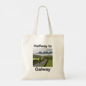 Halverwege Galway Wegreis Reizen Tote Bag (Achterkant)