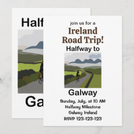 Halverwege naar Galway Ierland Roadtrip Reizen Kaart
