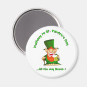 Halverwege St Patrick's Day Magneet (Voorkant / Achterkant)