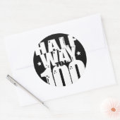 Halverwege tot 100 Grappige 50e Verjaardag Ronde Sticker (Envelop)