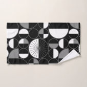 Halves zwart grijs bad handdoek (Handdoek)