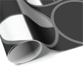 Halves zwart grijs cadeaupapier (Rol Hoek)