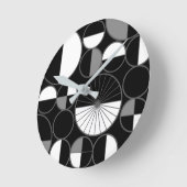 Halves zwart grijs ronde klok (Hoek)
