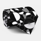 Halves zwart grijs stropdas (Opgerold)