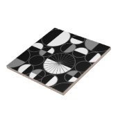 Halves zwart grijs tegeltje (Zijkant)