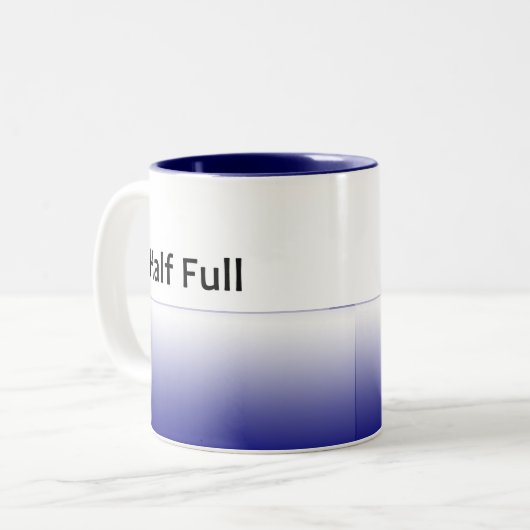 halveVolledig-rt, halveVolledige lft Tweekleurige Koffiemok (Voorkant links)