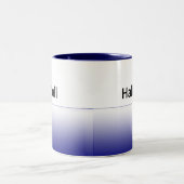 halveVolledig-rt, halveVolledige lft Tweekleurige Koffiemok (Center)