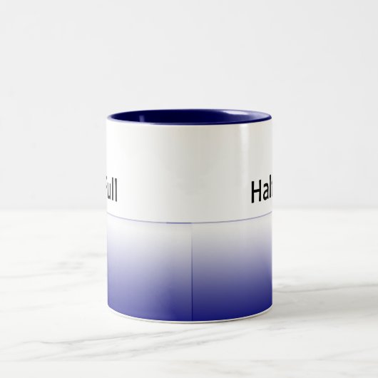 halveVolledig-rt, halveVolledige lft Tweekleurige Koffiemok (Center)