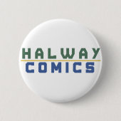 Halway Comics goud Ronde Button 5,7 Cm (Voorkant)