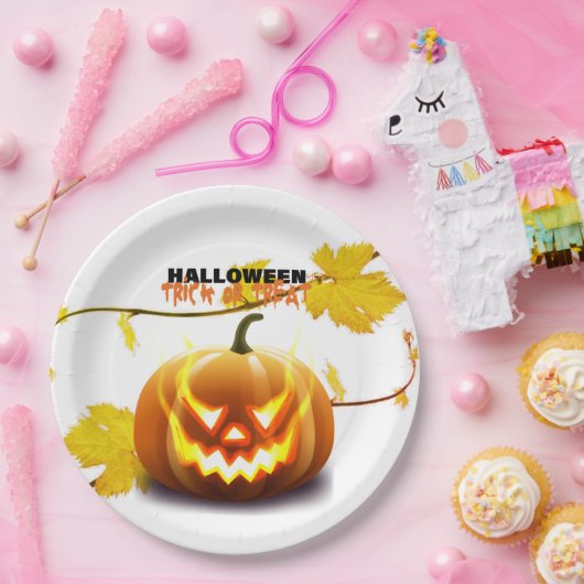 halween papieren bordje (Feest)