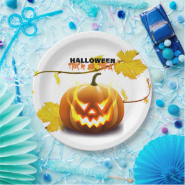 halween papieren bordje