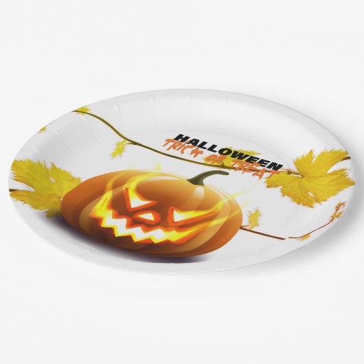 halween papieren bordje (Gekanteld)