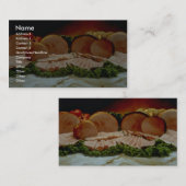 Ham, afkomstig van het trekken van een varken of v visitekaartje (Voorkant / Achterkant)