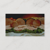 Ham, afkomstig van het trekken van een varken of v visitekaartje (Achterkant)