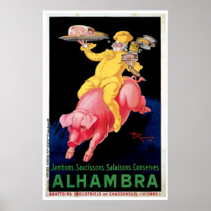 Ham Alhambra  Food and Art Poster