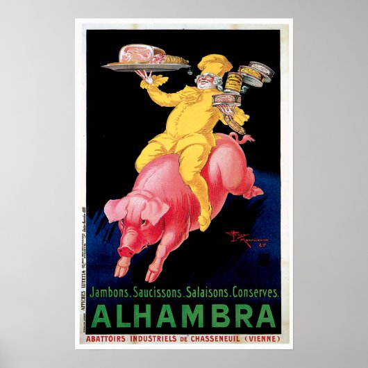Ham Alhambra Food and Art Poster (Voorkant)