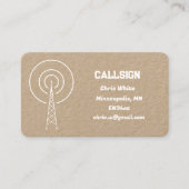 Ham Amateur Radio Visitekaartje (Voorkant)