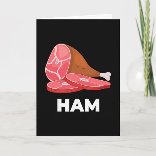Ham bijpassende borden voedsel kostuums Kerstmis D Kaart (Voorkant)