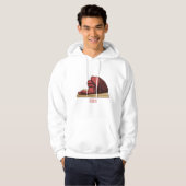 Ham cartoon illustratie  hoodie (Voorkant volledig)
