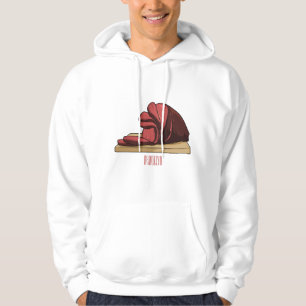 Ham cartoon illustratie hoodie