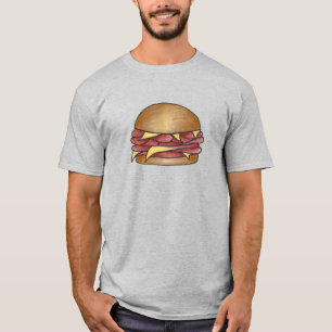 Ham en kaas op Bun Lunch Sandwich Deli Food T-shirt