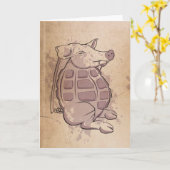 Ham-granaat Kaart (Gele Bloem)