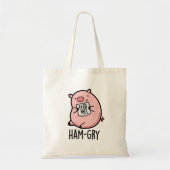 Ham-gry Funny Animal Pig Tote Bag (Voorkant)