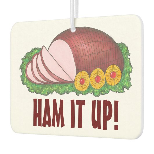 HAM HET OP! Holiday Ham Birthday Paaskerst Luchtverfrisser (Links)