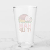 Ham het op Roze Glazed Holiday Paasingang Glas (Achterkant)