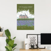 Ham House en Tuin Londen Reisposter Poster (Thuiskantoor)