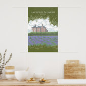 Ham House en Tuin Londen Reisposter Poster (Keuken)