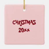 HAM IT UP Funny Holiday Kerstmis Foodie Keramisch Ornament (Achterkant)