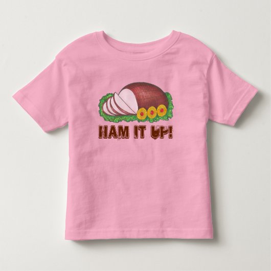 HAM IT UP Funny Holiday Ugly kerstSweater Kinder Shirts (Voorkant)