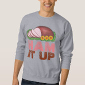 HAM IT UP Holiday Ham Ugly kerstSweater Trui (Voorkant)