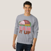 HAM IT UP Holiday Ham Ugly kerstSweater Trui (Voorkant volledig)