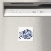HAM LOGO BLUE AMATEUR RADIOOPERATOR MAGNEET (Insitu (Vaatwasser))
