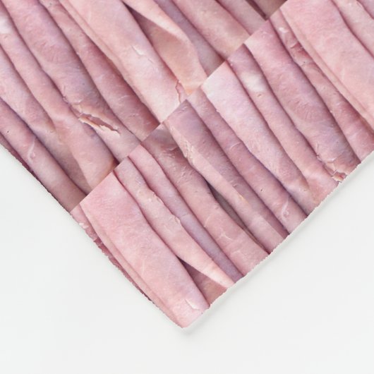 Ham Lunch Vlees Fleece Deken (Hoek)