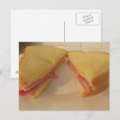 Ham n kaas sandwich CARD Briefkaart (Voorkant / Achterkant)