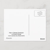 Ham n kaas sandwich CARD Briefkaart (Achterkant)