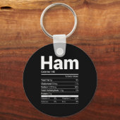 Ham Nutrition Facts Familie die de kosten van Kers Sleutelhanger (Voorkant)