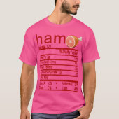 ham Nutrition Facts Funny Thanksgiving T-shirt (Voorkant)