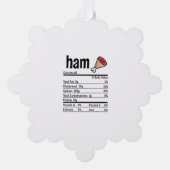 Ham Nutrition Facts Matching Family Thanksgiving A Ornament Kaart (Voorkant)